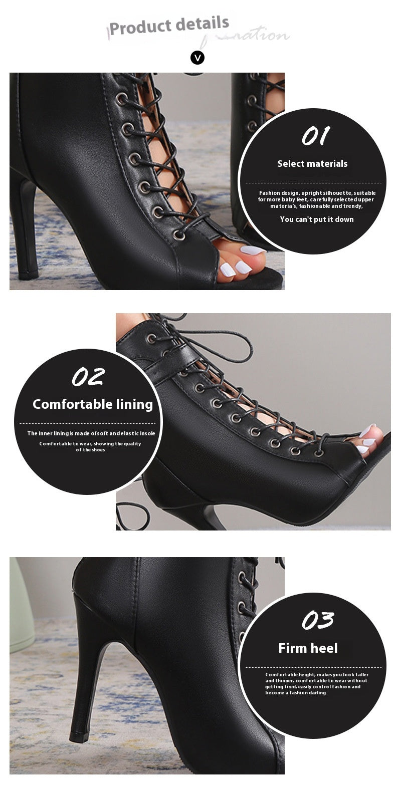 Women's Peep Toe High Heel Fashion Pumps