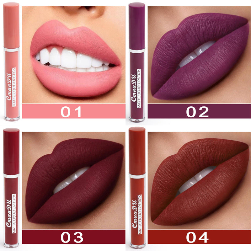 10pc Set Non-stick Cup Waterproof Matte Lipstick