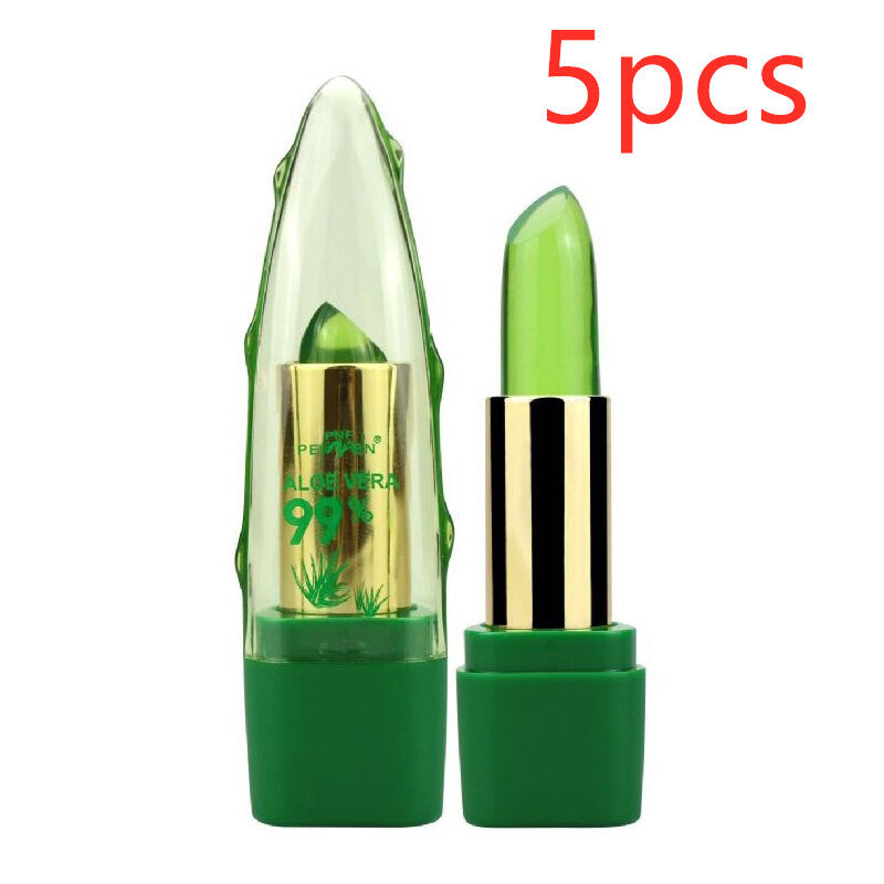 Aloe Vera Gel Color Changing Lipstick Gloss Moisturizer