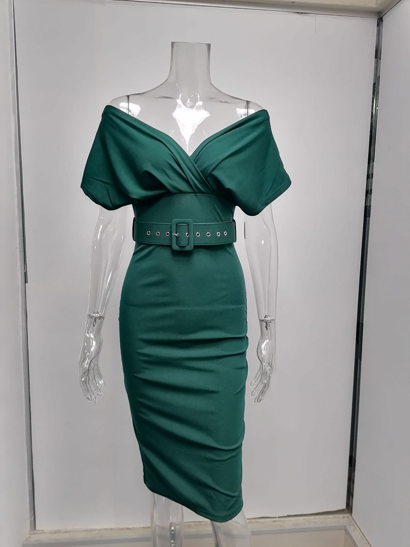 High-end High-waist Off The Shoulder Dress