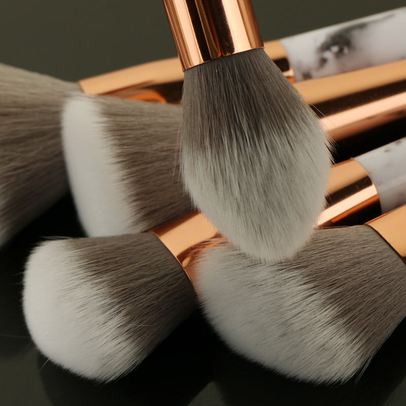15 Pcs Marble Makeup Brush Set