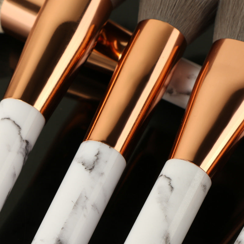 15 Pcs Marble Makeup Brush Set