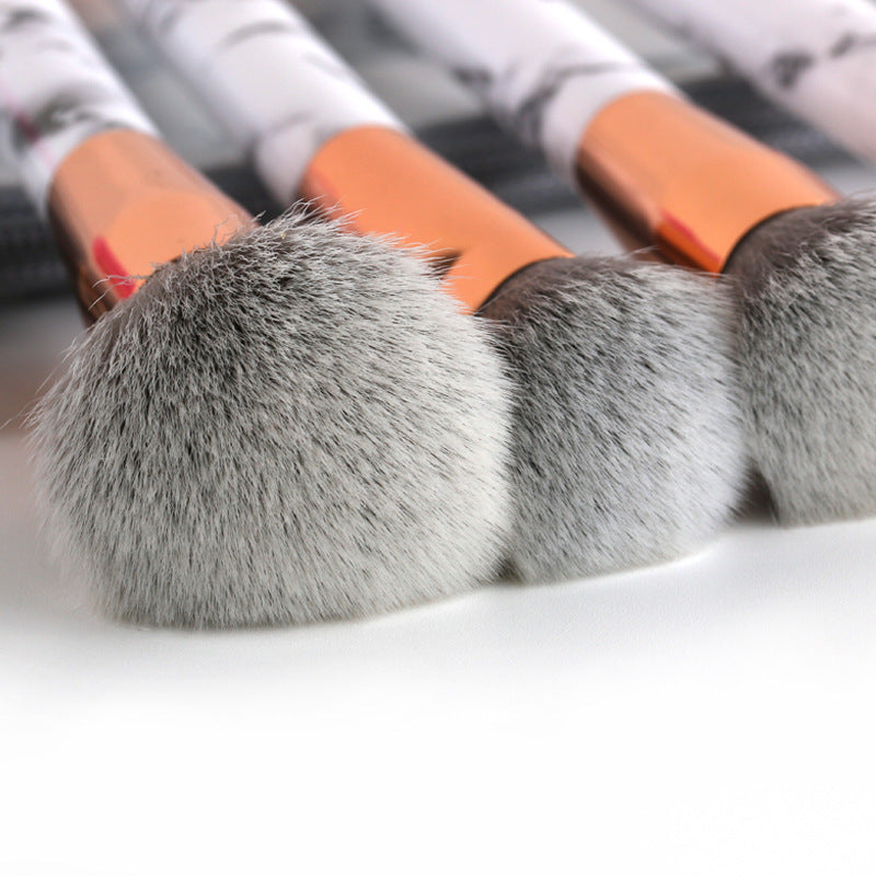 15 Pcs Marble Makeup Brush Set