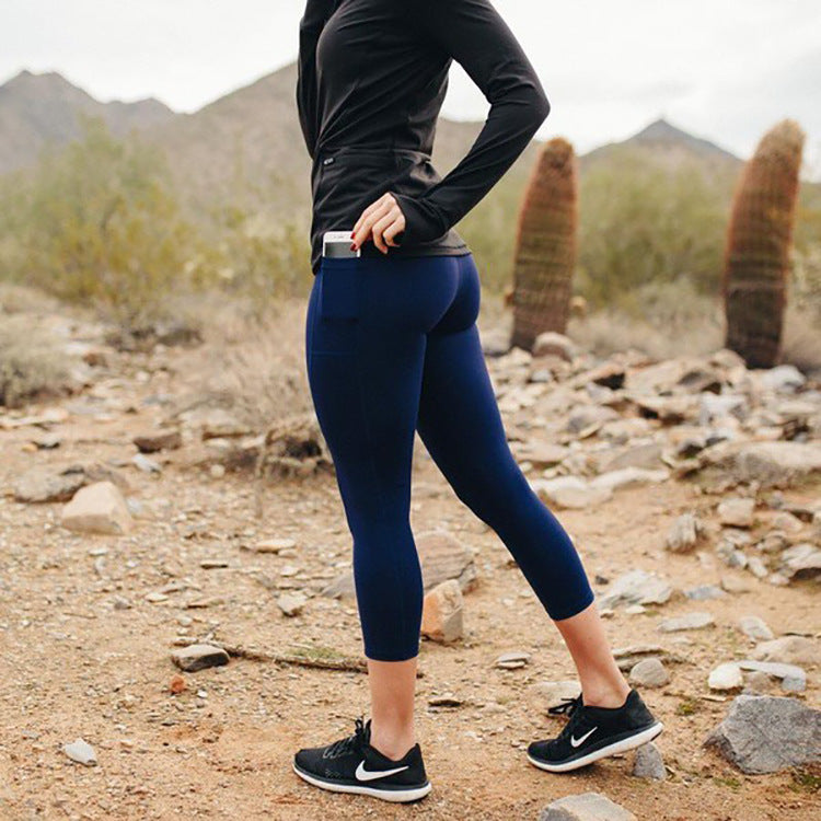 3 Pcs Set Solid Color Yoga Pants For Women With Pockets