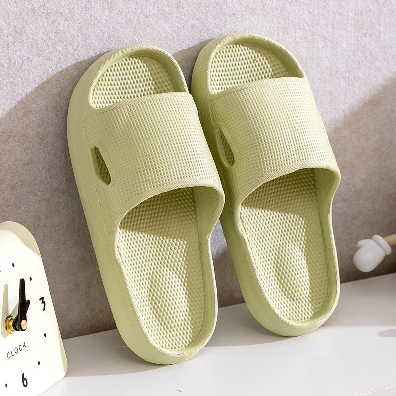 Solid Color Thick Bottom Home Slippers