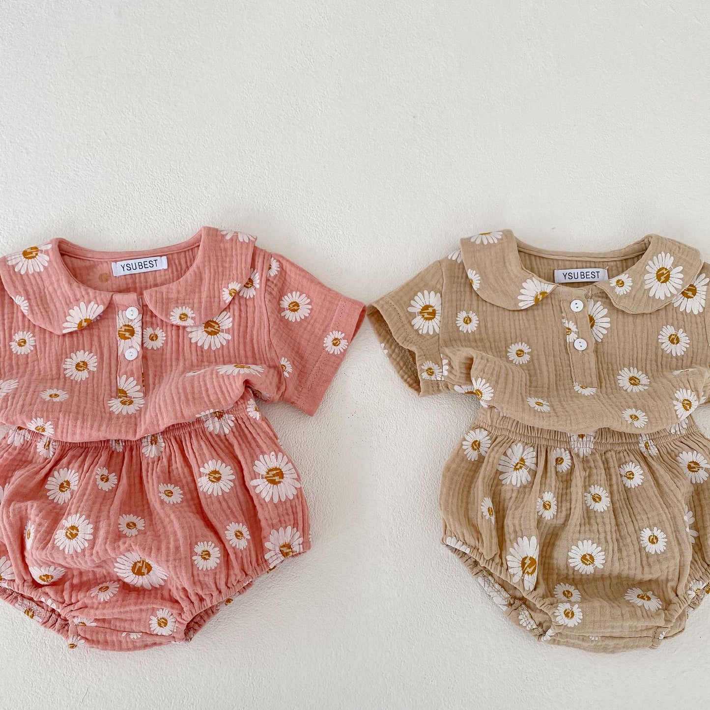 Baby Girl Suit Korean Style Short Sleeve Top
