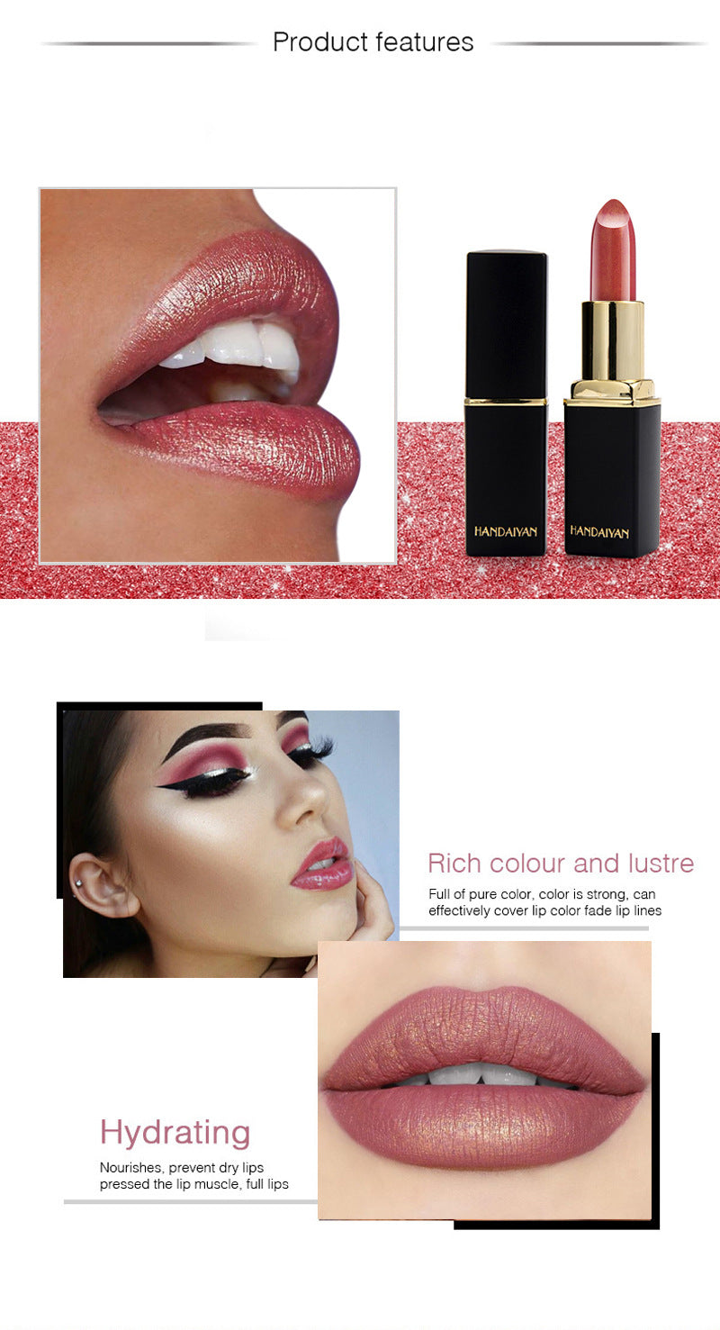 Shiny Metallic Pearlescent Color Lipstick