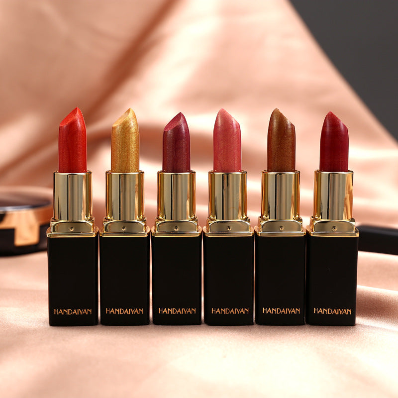 Shiny Metallic Pearlescent Color Lipstick