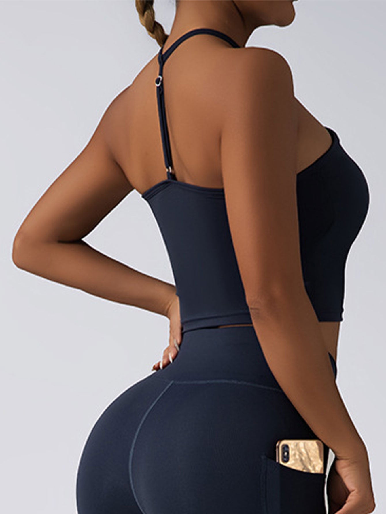 Crop Top W/ Built In Pads Sports Bras