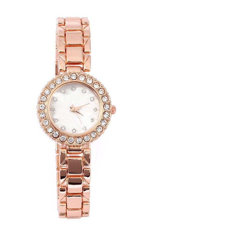 Women's Casual Diamond Quartz Bracelet & Watch