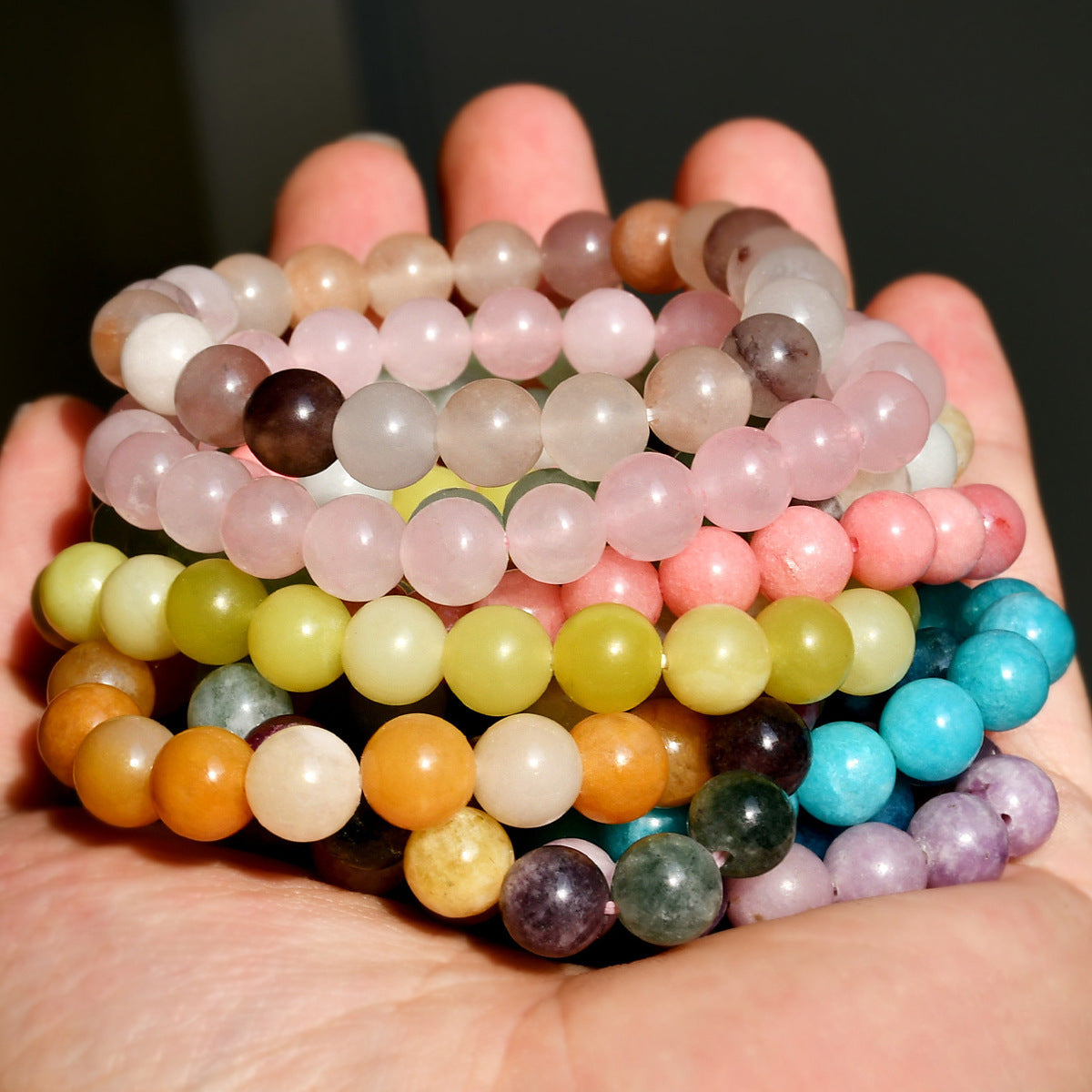 8mm Natural Tourmaline Stone Bracelet