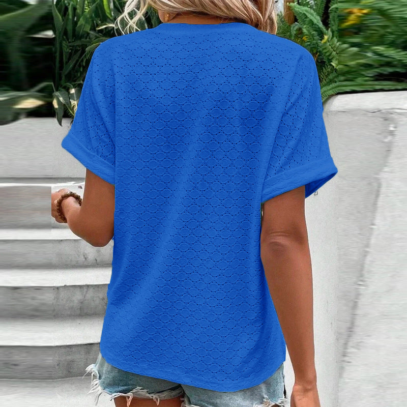 Casual V-Neck Blouse