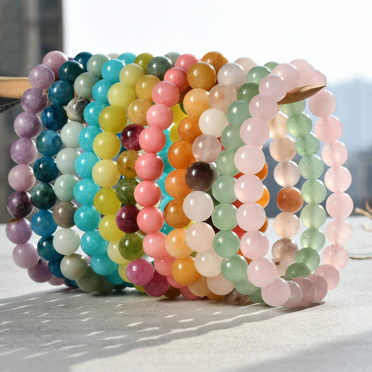 8mm Natural Tourmaline Stone Bracelet