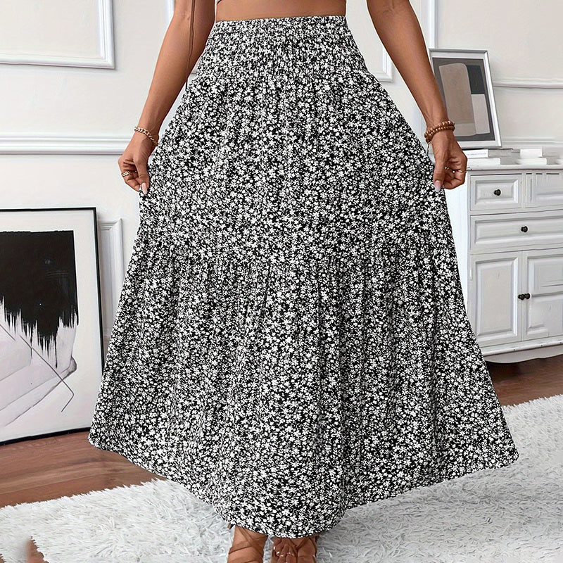 Boho Floral Maxi Skirt