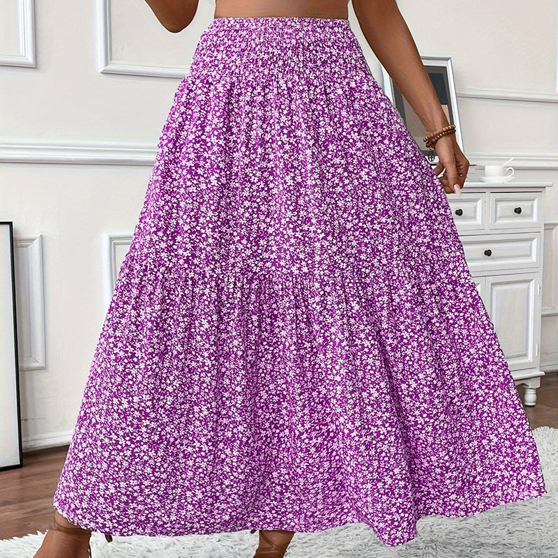 Boho Floral Maxi Skirt