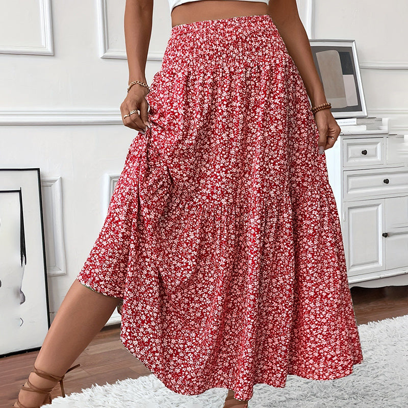 Boho Floral Maxi Skirt