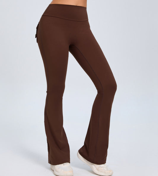 Flared Yoga Pants With Pockets