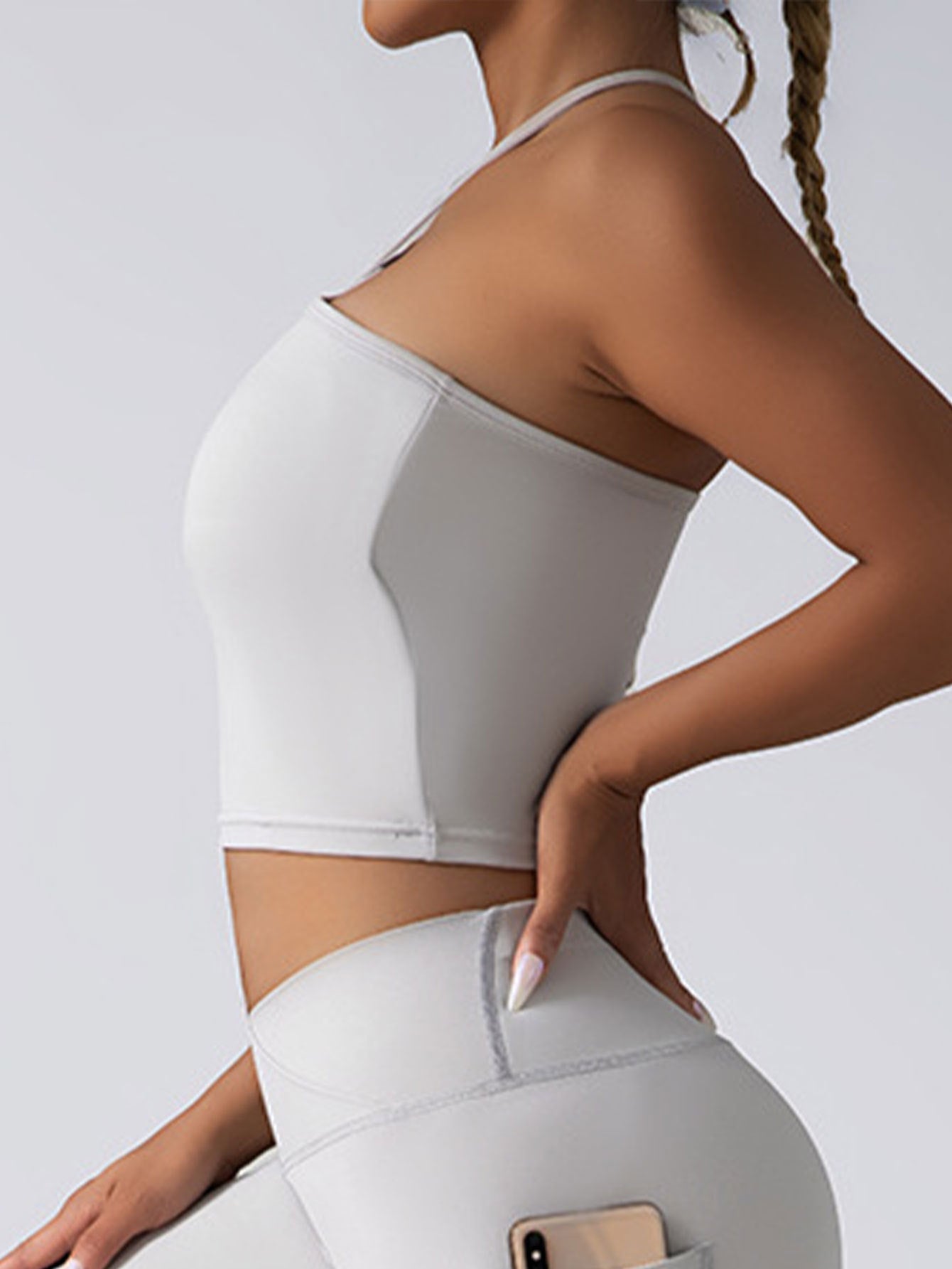 Crop Top W/ Built In Pads Sports Bras