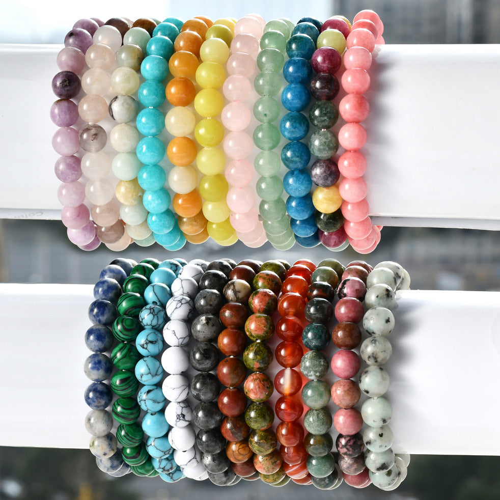 8mm Natural Tourmaline Stone Bracelet