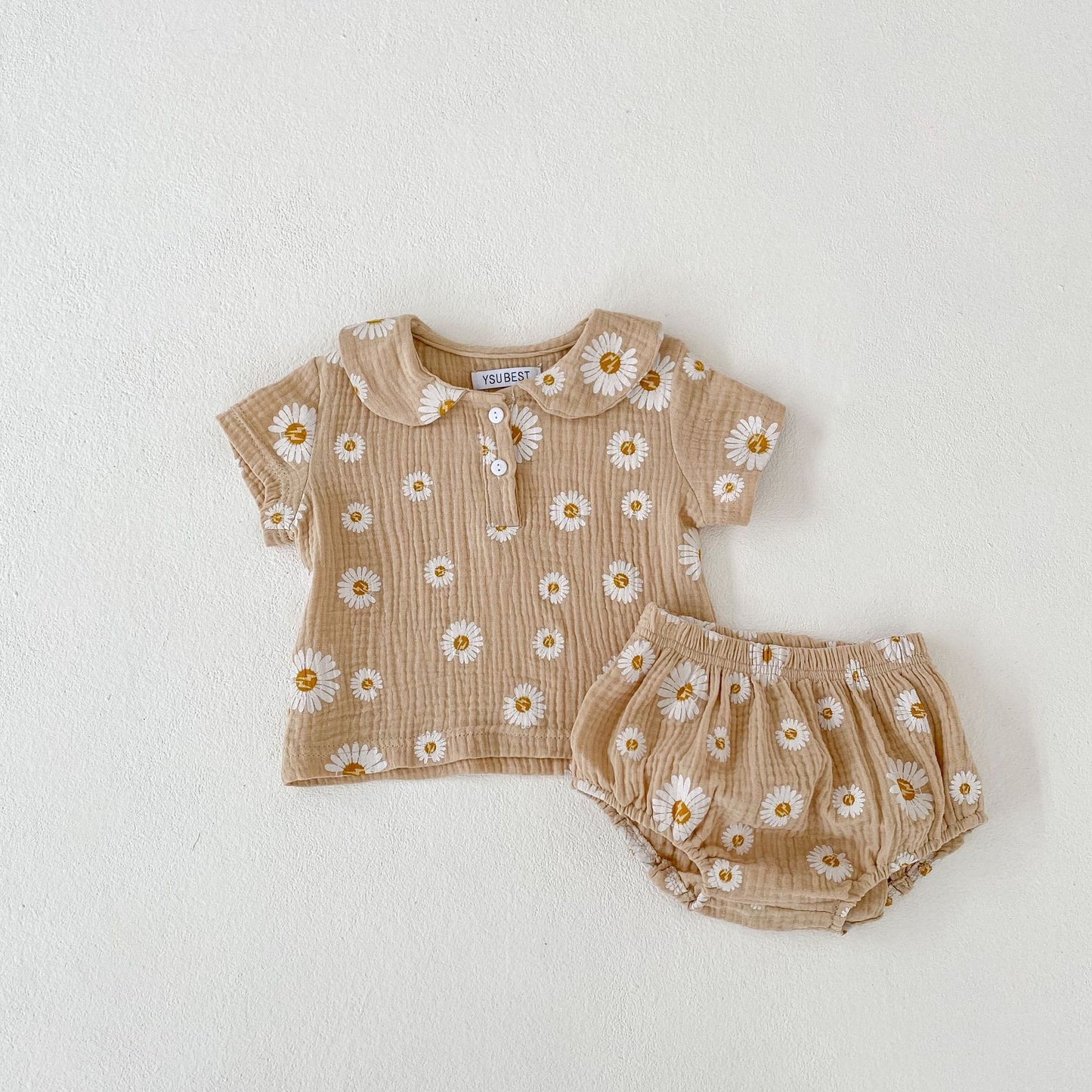 Baby Girl Suit Korean Style Short Sleeve Top