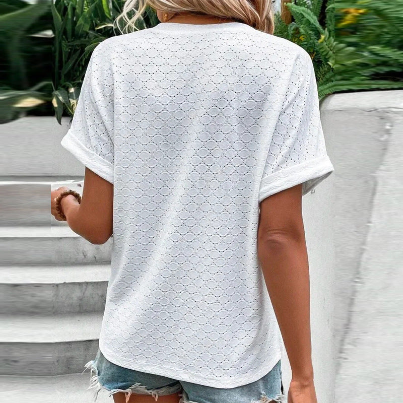 Casual V-Neck Blouse
