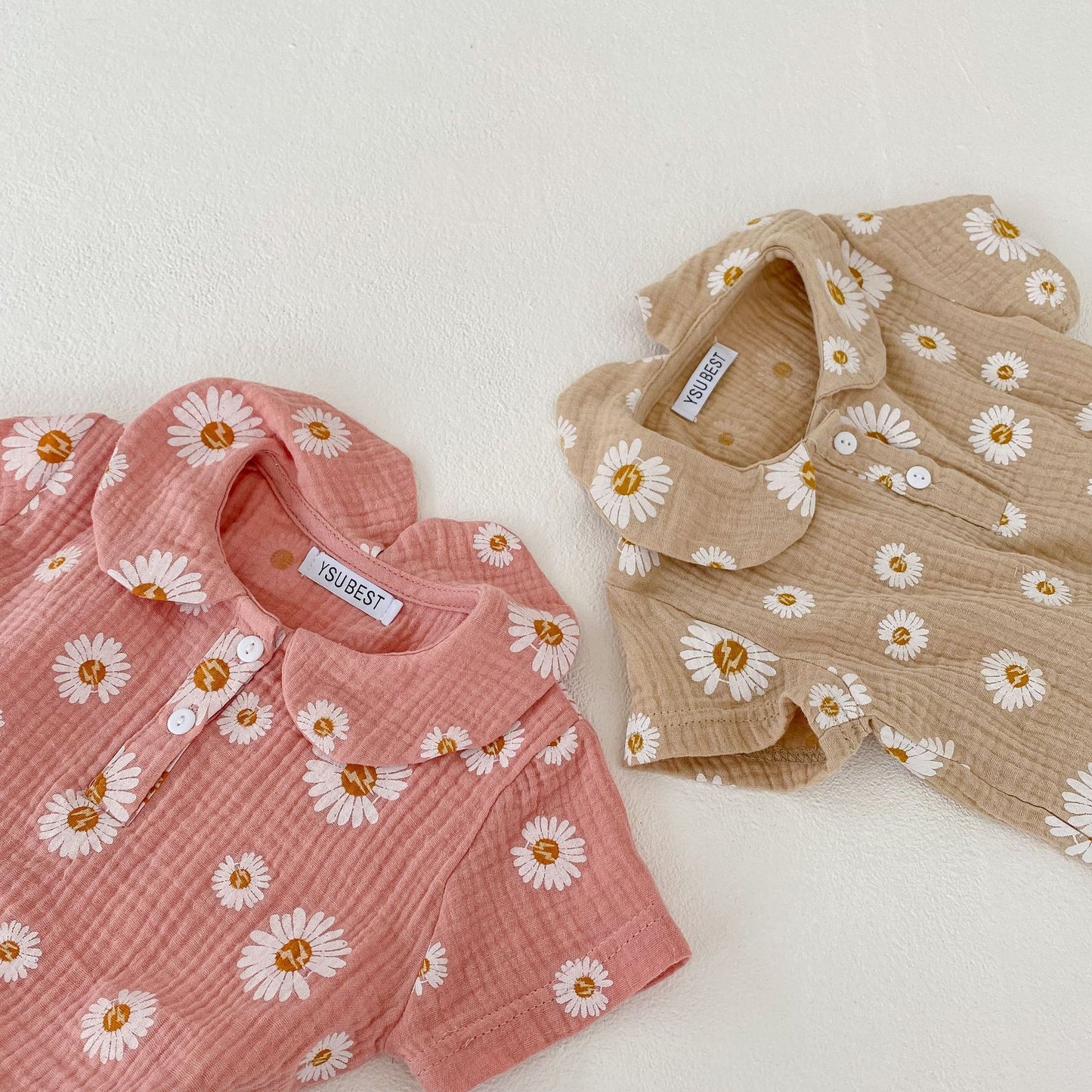 Baby Girl Suit Korean Style Short Sleeve Top