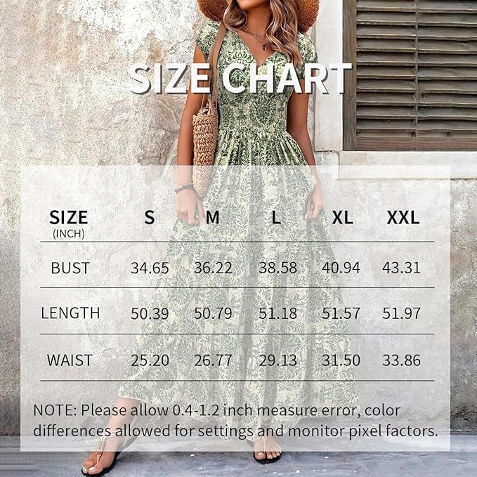 Short Sleeve Summer Prints Maxi Dress