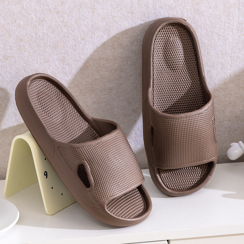 Solid Color Thick Bottom Home Slippers