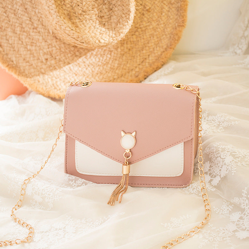 Messenger Bag W/ Cute Cat Tassel