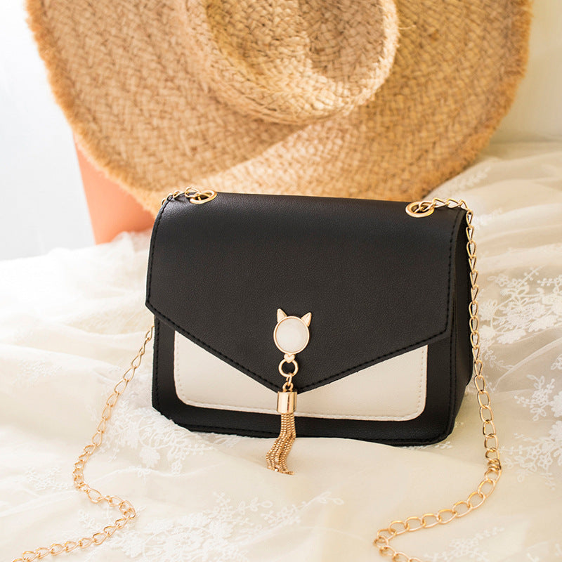 Messenger Bag W/ Cute Cat Tassel