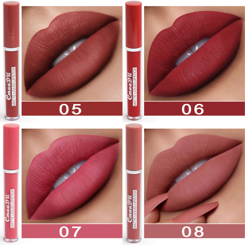 10pc Set Non-stick Cup Waterproof Matte Lipstick