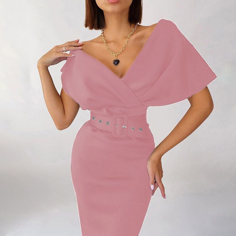 High-end High-waist Off The Shoulder Dress