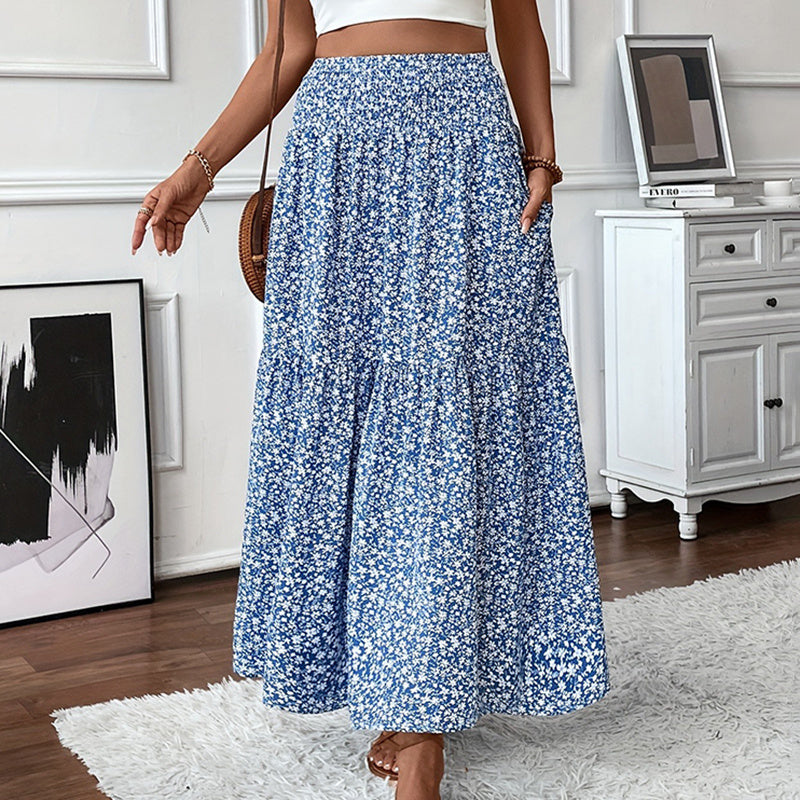 Boho Floral Maxi Skirt