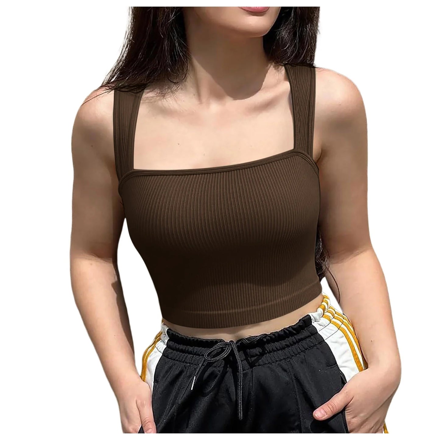 Strappy Medium Padded Push Up Sports Bra