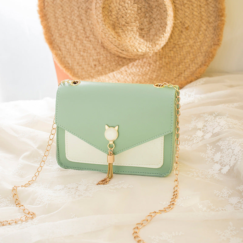 Messenger Bag W/ Cute Cat Tassel