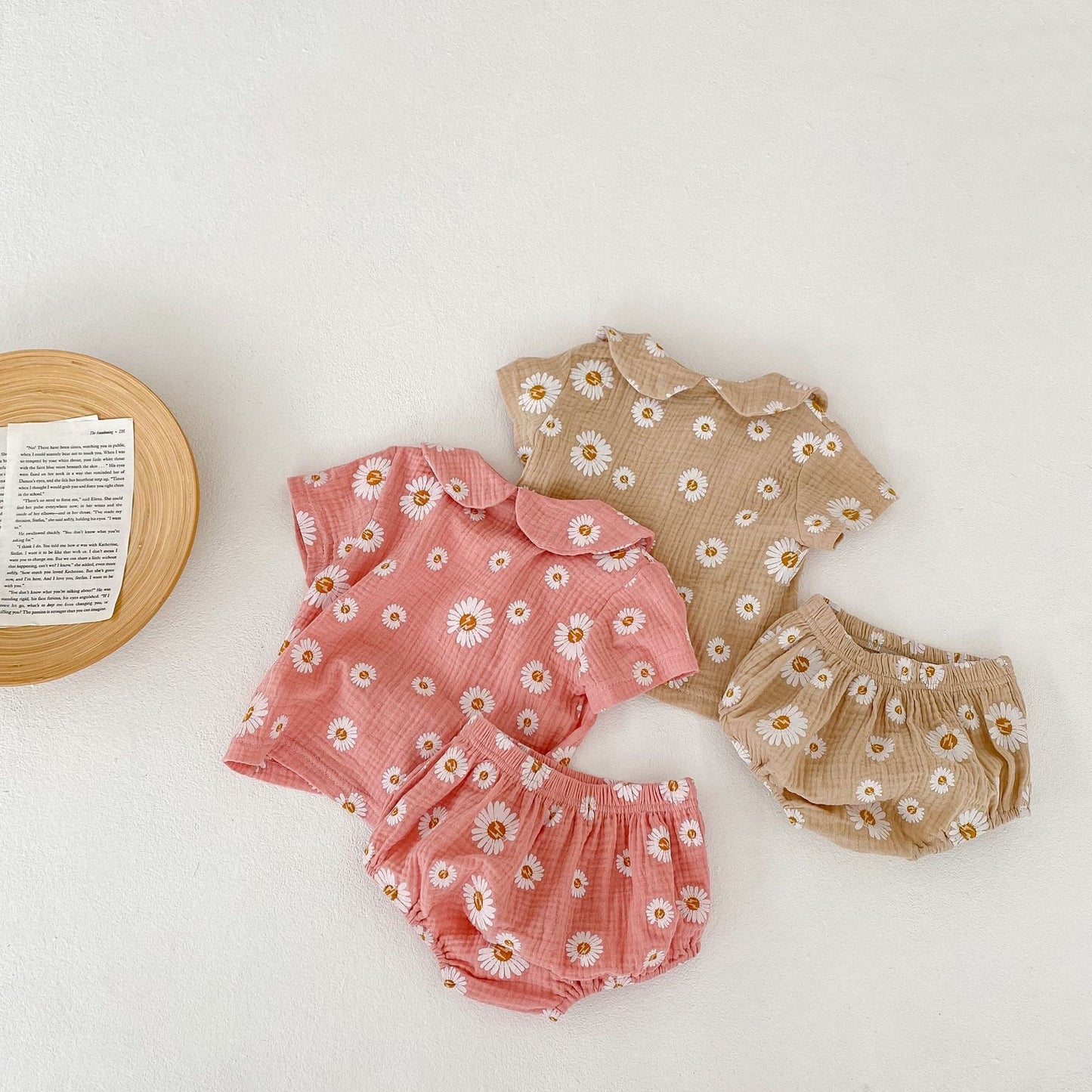 Baby Girl Suit Korean Style Short Sleeve Top