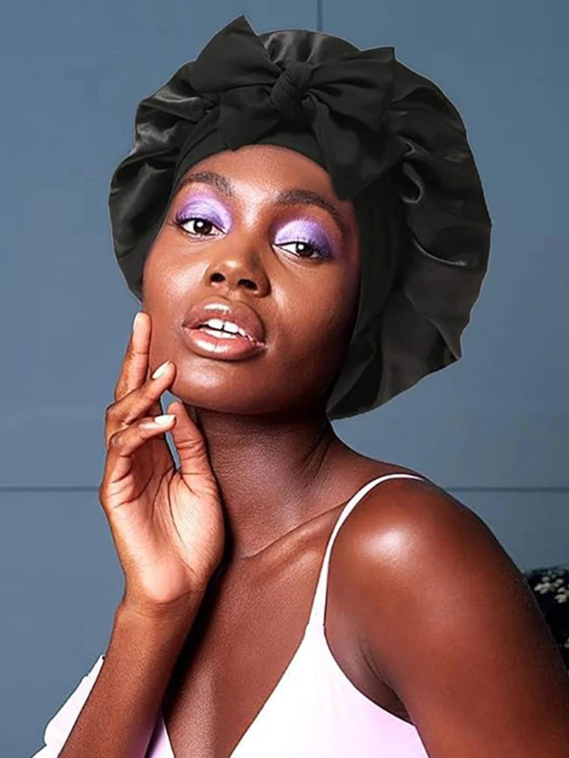 Silk Bonnet W/ Bow