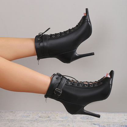 Women's Peep Toe High Heel Fashion Pumps