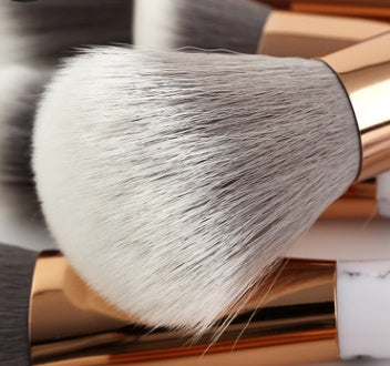 15 Pcs Marble Makeup Brush Set
