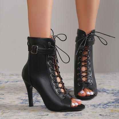 Women's Peep Toe High Heel Fashion Pumps