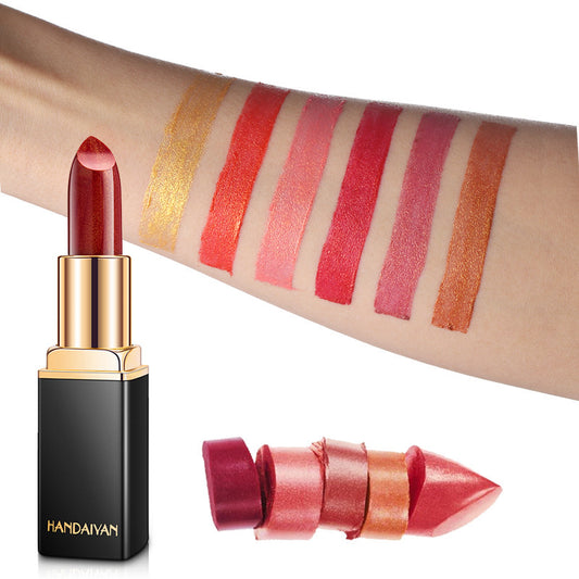 Shiny Metallic Pearlescent Color Lipstick