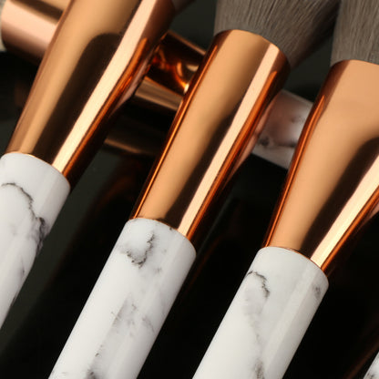 15 Pcs Marble Makeup Brush Set