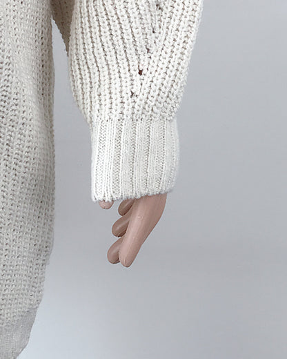 Long Solid Turtleneck Sweater Dress