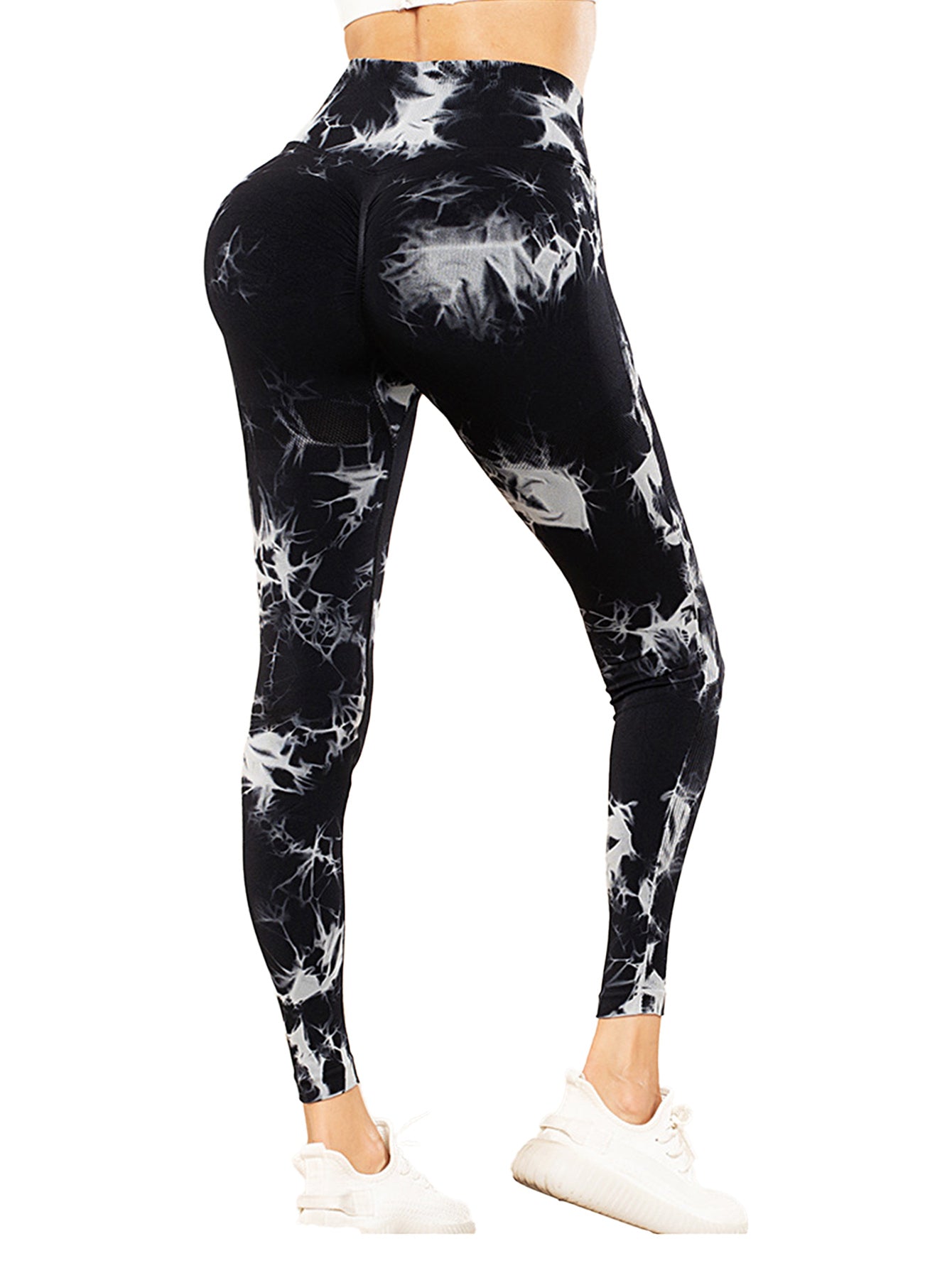 4pcs Tie-dye Active Yoga Pants