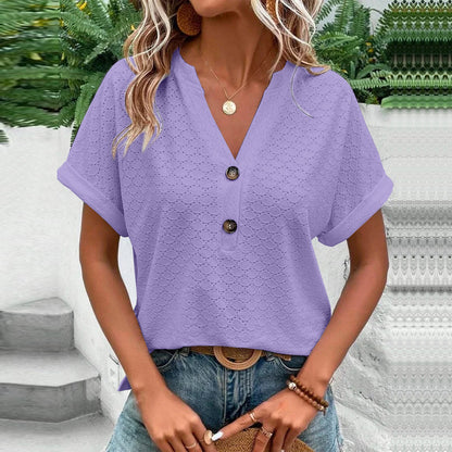 Casual V-Neck Blouse