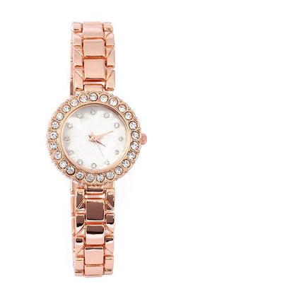 Women's Casual Diamond Quartz Bracelet & Watch