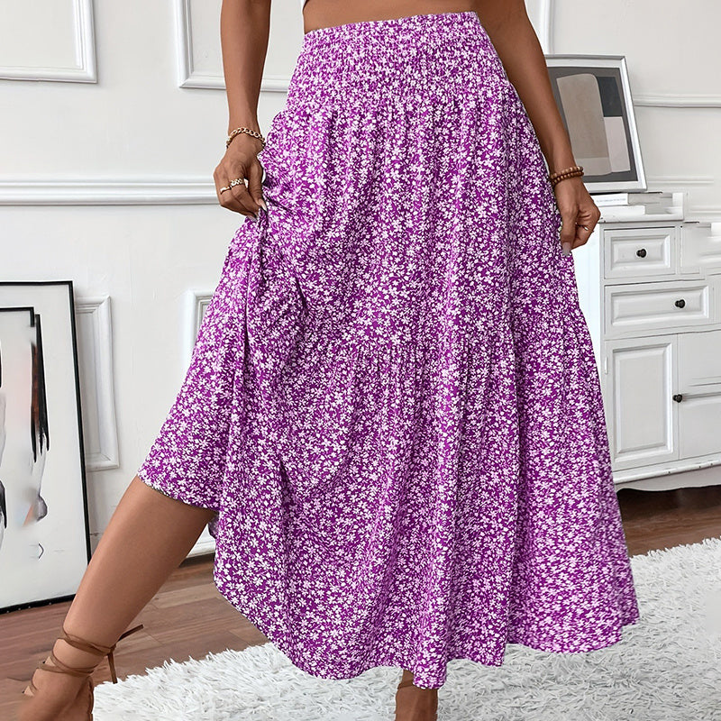 Boho Floral Maxi Skirt