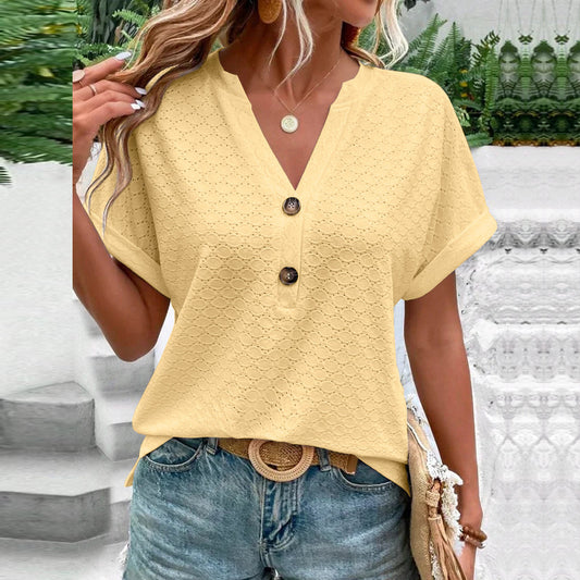 Casual V-Neck Blouse