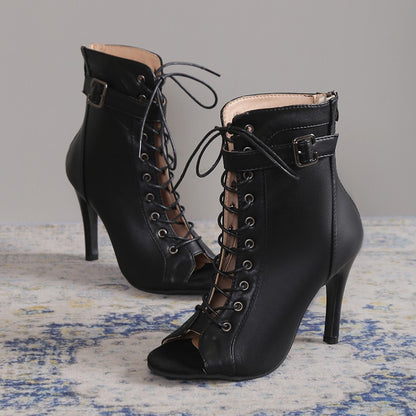 Women's Peep Toe High Heel Fashion Pumps
