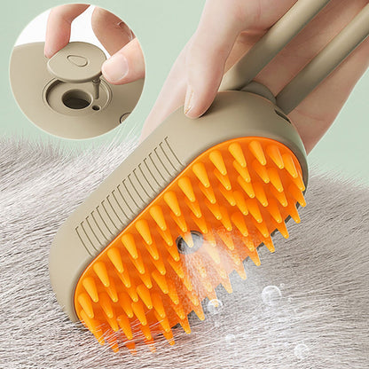 Steam 3 In 1 Electric Spray Pet Hair Brush